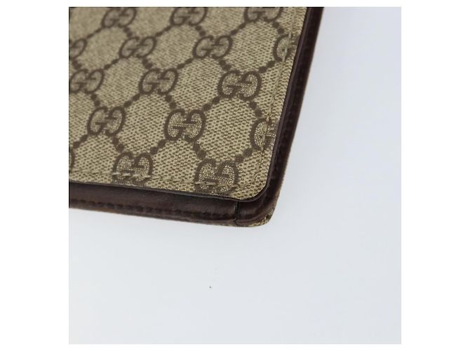 Bolsa de Mão GUCCI GG Supreme PVC Bege Prata 34044 Auth ep12061 - vista 15