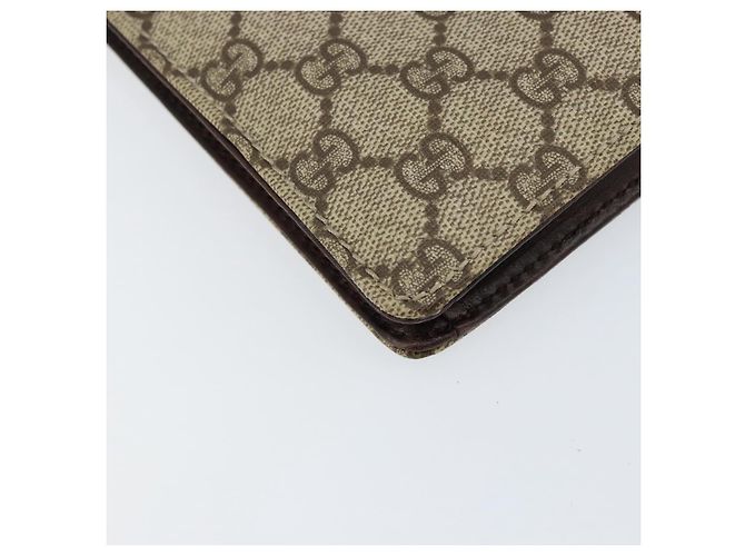 Bolsa de Mão GUCCI GG Supreme PVC Bege Prata 34044 Auth ep12061 - vista 16