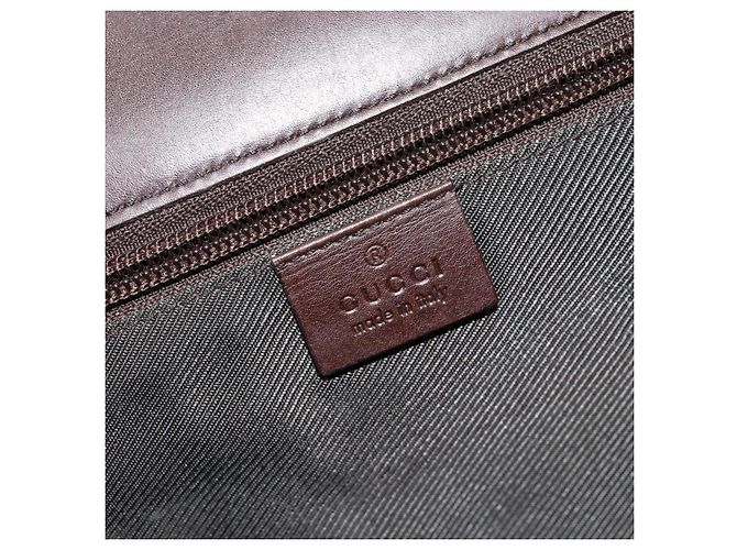 Bolsa de Mão GUCCI GG Supreme PVC Bege Prata 34044 Auth ep12061 - vista 18