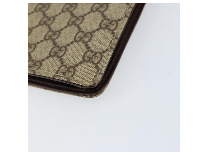 Bolsa de Mão GUCCI GG Supreme PVC Bege Prata 34044 Auth ep12061 - vista 9