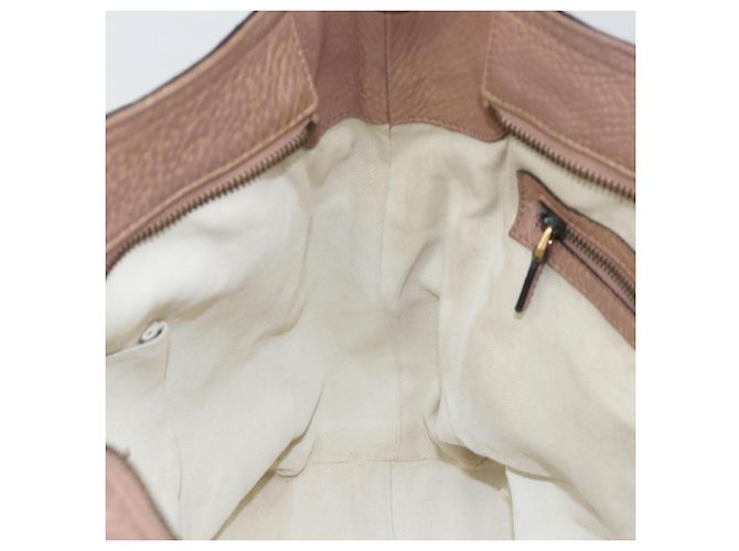 Borsa a mano in pelle rosa oro GUCCI 323675 Auth ka258 D'oro - vista 21