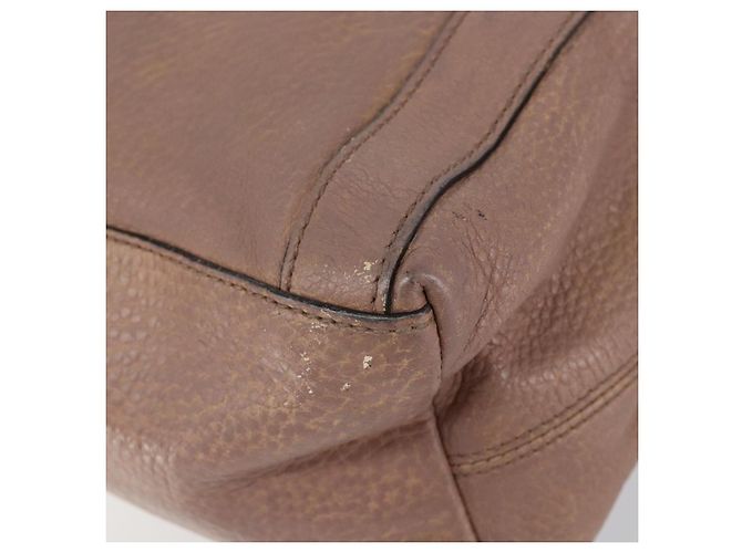 Borsa a mano in pelle rosa oro GUCCI 323675 Auth ka258 D'oro - vista 9