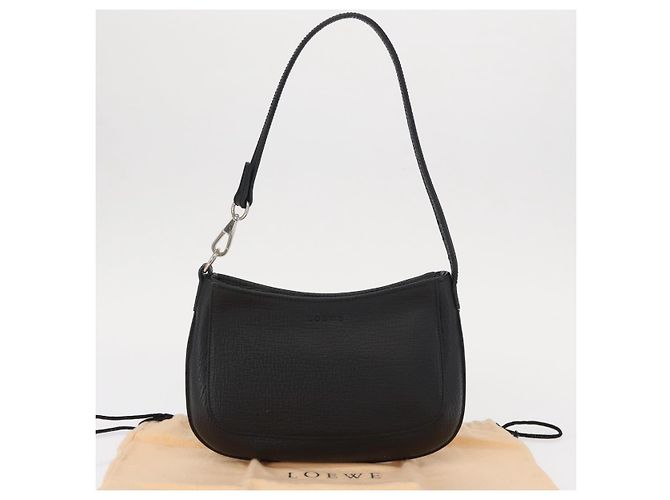 Pochette Accessorio LOEWE Pelle Nera Argento Auth yk19756 Nero - vista 12