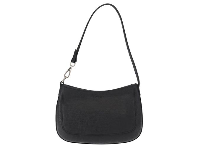 Pochette Accessorio LOEWE Pelle Nera Argento Auth yk19756 Nero - vista 13