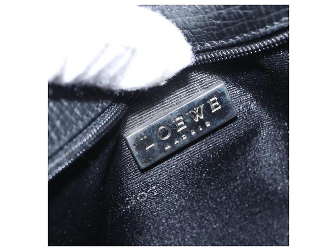 Pochette Accessorio LOEWE Pelle Nera Argento Auth yk19756 Nero - vista 19