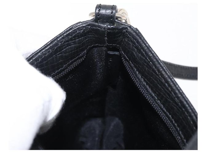 Pochette Accessorio LOEWE Pelle Nera Argento Auth yk19756 Nero - vista 21