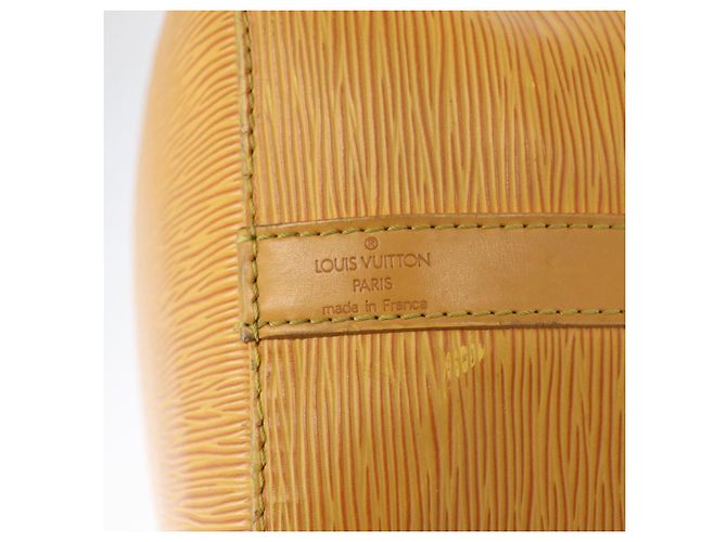 Noe LOUIS VUITTON Borsa a Spalla Petit Noé Epi Gialla M44109 LV Auth BA8332 Giallo - vista 17