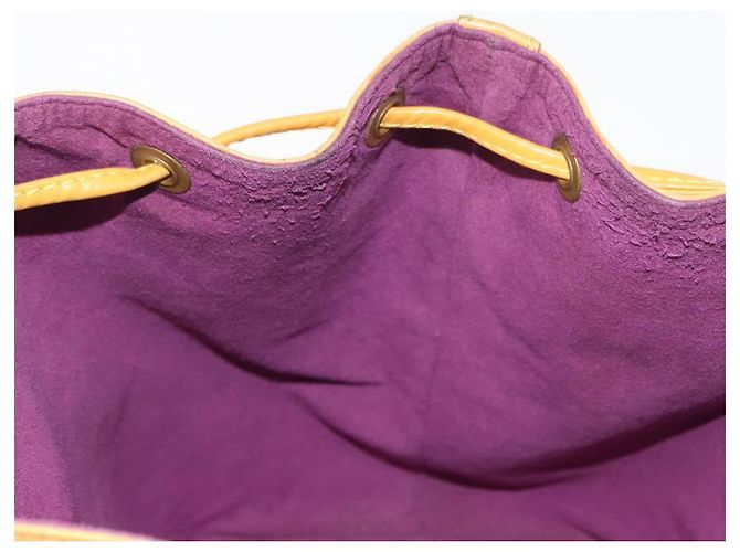 Noe LOUIS VUITTON Borsa a Spalla Petit Noé Epi Gialla M44109 LV Auth BA8332 Giallo - vista 19