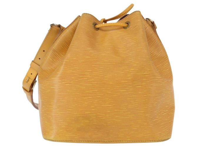 Noe LOUIS VUITTON Borsa a Spalla Petit Noé Epi Gialla M44109 LV Auth BA8332 Giallo - vista 2