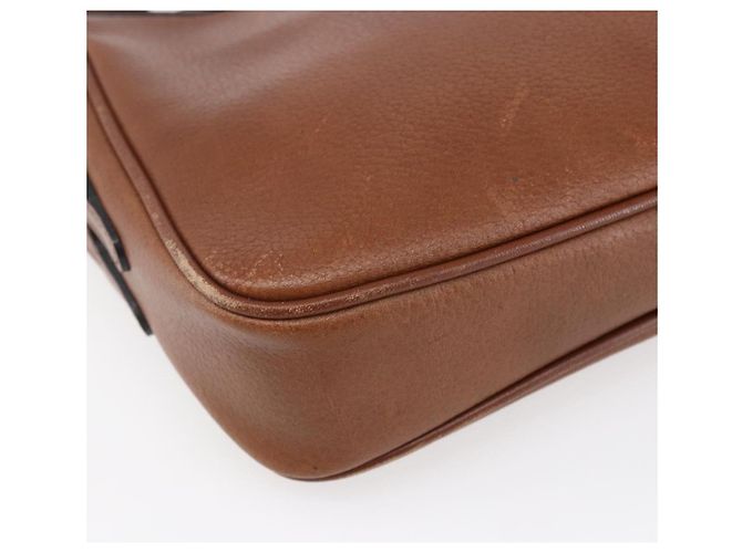 Autre Marque Borsa a Spalla Burberrys in Pelle Marrone Oro Auth ka247 D'oro - vista 14