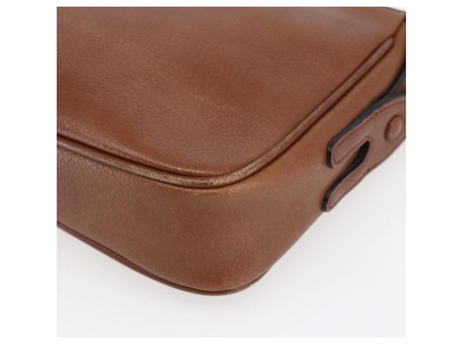 Autre Marque Borsa a Spalla Burberrys in Pelle Marrone Oro Auth ka247 D'oro - vista 15