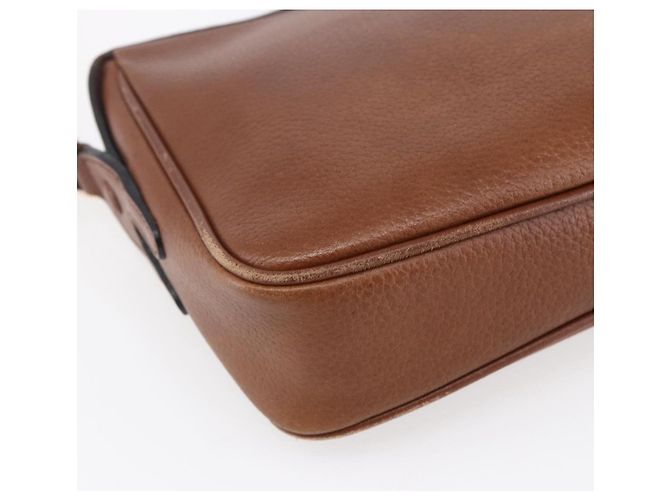 Autre Marque Borsa a Spalla Burberrys in Pelle Marrone Oro Auth ka247 D'oro - vista 16