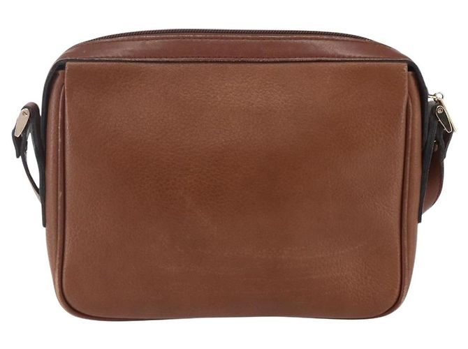 Autre Marque Borsa a Spalla Burberrys in Pelle Marrone Oro Auth ka247 D'oro - vista 2