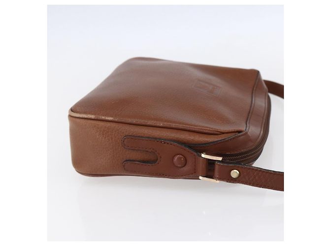 Autre Marque Borsa a Spalla Burberrys in Pelle Marrone Oro Auth ka247 D'oro - vista 4