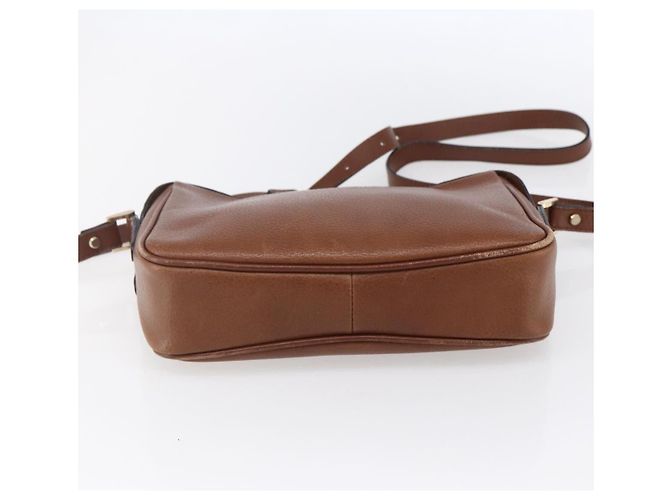 Autre Marque Borsa a Spalla Burberrys in Pelle Marrone Oro Auth ka247 D'oro - vista 5