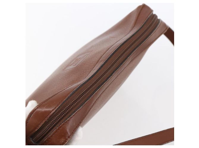 Autre Marque Borsa a Spalla Burberrys in Pelle Marrone Oro Auth ka247 D'oro - vista 6