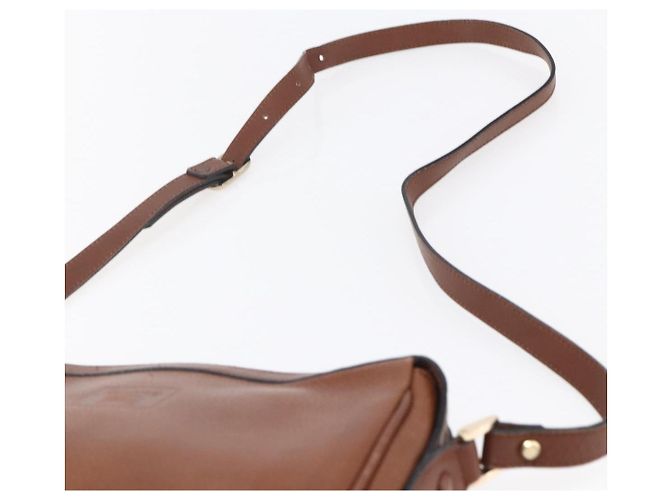 Autre Marque Borsa a Spalla Burberrys in Pelle Marrone Oro Auth ka247 D'oro - vista 8
