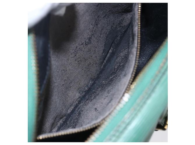 LOUIS VUITTON Bolsa de Ombro Epi Jeune Fille MM Verde M52154 LV Auth ka206 - vista 10