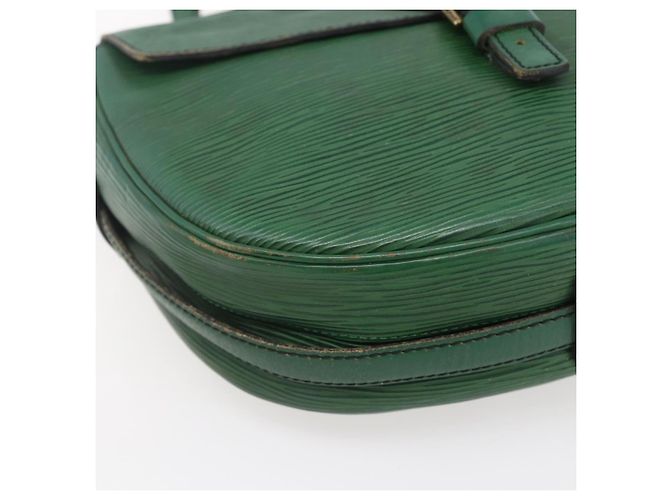 LOUIS VUITTON Bolsa de Ombro Epi Jeune Fille MM Verde M52154 LV Auth ka206 - vista 15