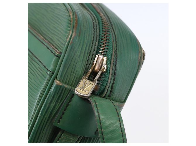 LOUIS VUITTON Bolsa de Ombro Epi Jeune Fille MM Verde M52154 LV Auth ka206 - vista 18