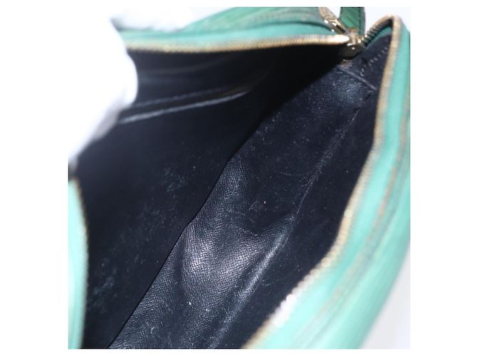 LOUIS VUITTON Bolsa de Ombro Epi Jeune Fille MM Verde M52154 LV Auth ka206 - vista 21