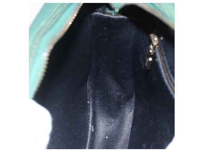 LOUIS VUITTON Bolsa de Ombro Epi Jeune Fille MM Verde M52154 LV Auth ka206 - vista 22
