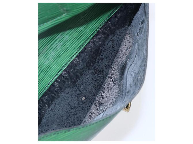 LOUIS VUITTON Bolsa de Ombro Epi Jeune Fille MM Verde M52154 LV Auth ka206 - vista 23
