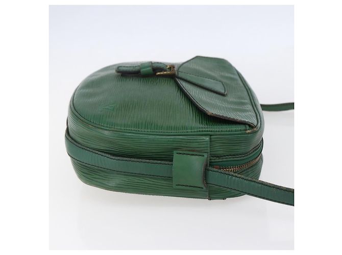 LOUIS VUITTON Bolsa de Ombro Epi Jeune Fille MM Verde M52154 LV Auth ka206 - vista 4
