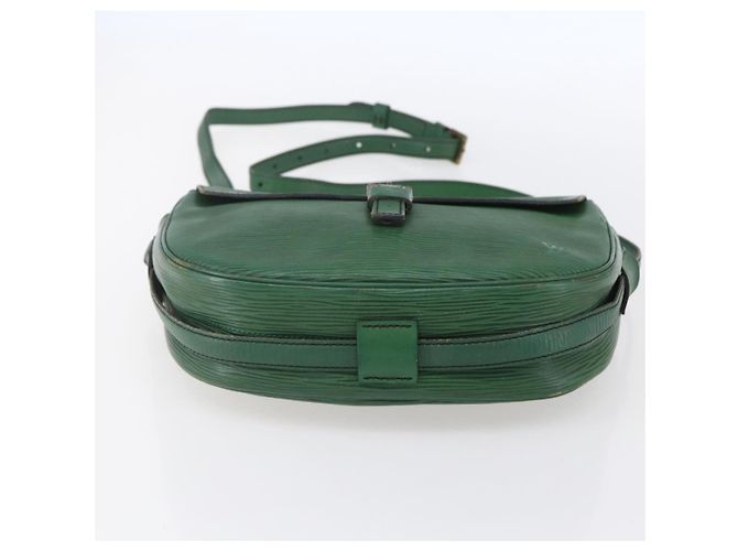 LOUIS VUITTON Bolsa de Ombro Epi Jeune Fille MM Verde M52154 LV Auth ka206 - vista 5