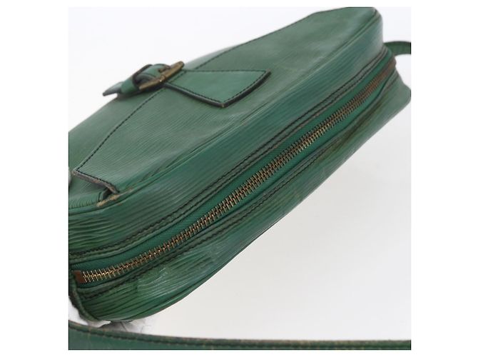 LOUIS VUITTON Bolsa de Ombro Epi Jeune Fille MM Verde M52154 LV Auth ka206 - vista 6
