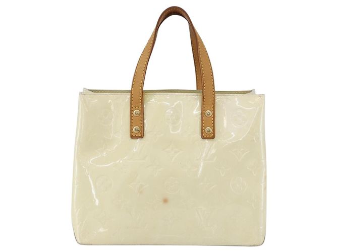 LOUIS VUITTON Monogram Vernis Reade PM Borsa a Mano Grigia M91145 LV Auth hk3182 Grigio - vista 13