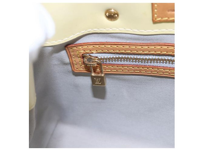 LOUIS VUITTON Monogram Vernis Reade PM Borsa a Mano Grigia M91145 LV Auth hk3182 Grigio - vista 17
