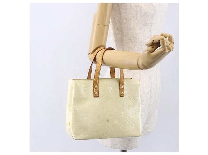 LOUIS VUITTON Monogram Vernis Reade PM Borsa a Mano Grigia M91145 LV Auth hk3182 Grigio - vista 21