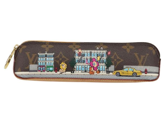 LOUIS VUITTON Monogram Vivienne Stiftetui Elizabeth GI0828 LV Auth 149287 Gelb Monogramm - Ansicht 13