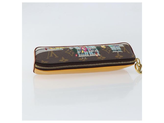 LOUIS VUITTON Monogram Vivienne Stiftetui Elizabeth GI0828 LV Auth 149287 Gelb Monogramm - Ansicht 5