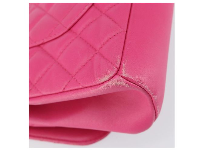 CHANEL Mini Matelassé Borsa a Spalla con Catena in Pelle di Agnello Rosa Oro CC Auth 150617 D'oro - vista 16
