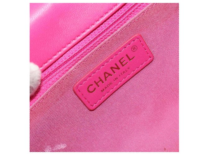 CHANEL Mini Matelassé Borsa a Spalla con Catena in Pelle di Agnello Rosa Oro CC Auth 150617 D'oro - vista 18