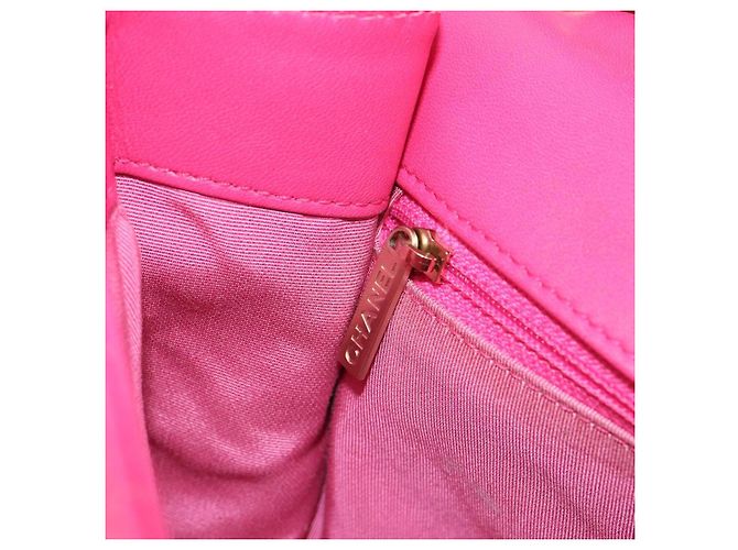 CHANEL Mini Matelassé Borsa a Spalla con Catena in Pelle di Agnello Rosa Oro CC Auth 150617 D'oro - vista 21