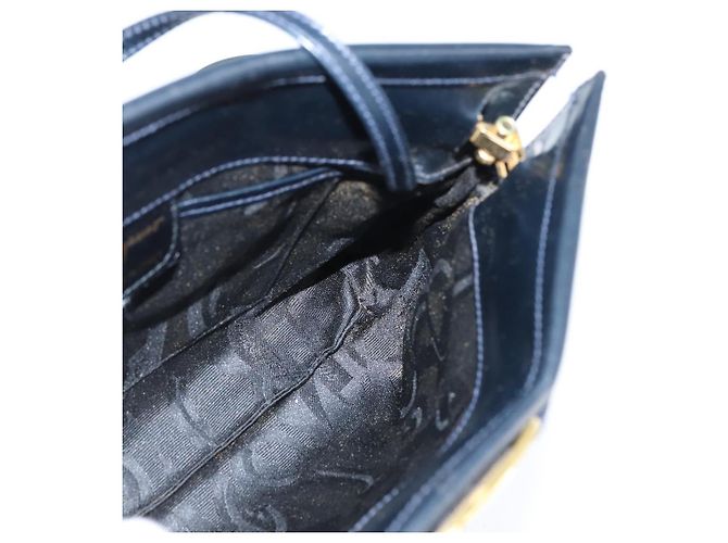 Borsa a Spalla Vala in Pelle Blu Navy e Oro di Salvatore Ferragamo Auth bs30511 D'oro - vista 17
