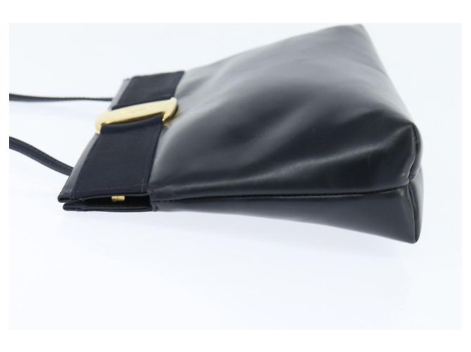 Borsa a Spalla Vala in Pelle Blu Navy e Oro di Salvatore Ferragamo Auth bs30511 D'oro - vista 4