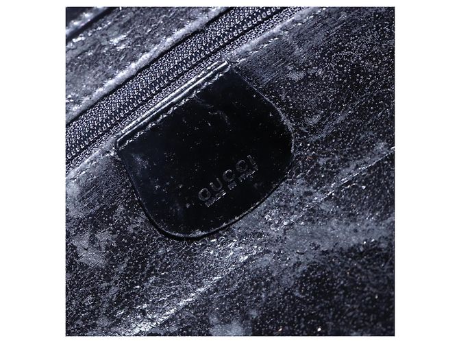 Borsa a Spalla GUCCI Soho Smalto Nero Auth 147072 - vista 15