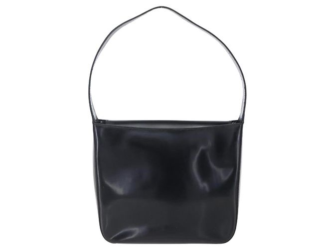 Borsa a Spalla GUCCI Soho Smalto Nero Auth 147072 - vista 3