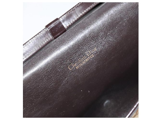 Bolso de Hombro de Lona Trotter Christian Dior Beige Dorado Auth 150566 - vista 18