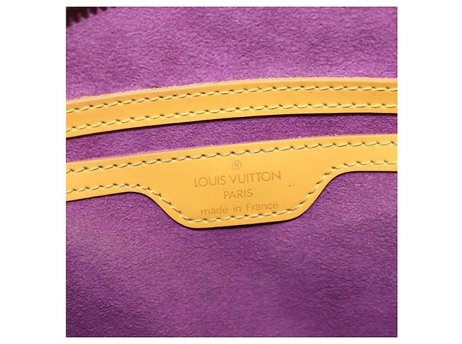 LOUIS VUITTON Borsa a Mano Epi Saint Jacques Gialla M52279 LV Auth 150504 Giallo - vista 17