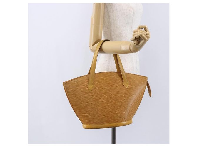 LOUIS VUITTON Borsa a Mano Epi Saint Jacques Gialla M52279 LV Auth 150504 Giallo - vista 21