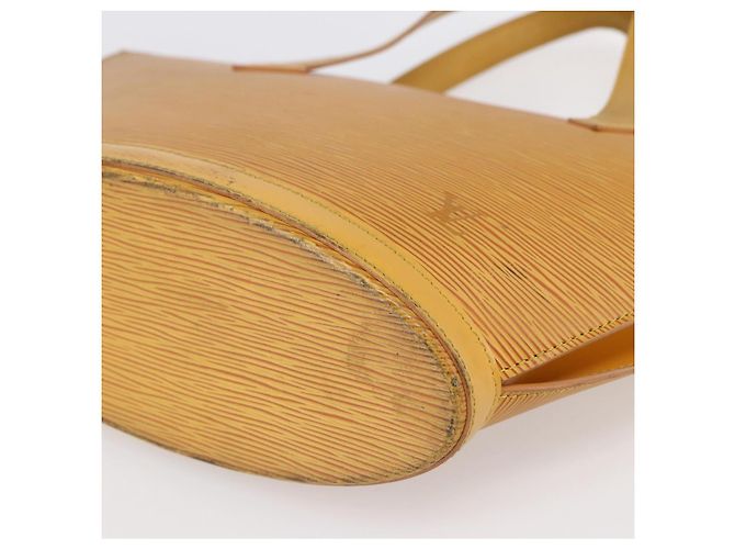 LOUIS VUITTON Borsa a Mano Epi Saint Jacques Gialla M52279 LV Auth 150504 Giallo - vista 9