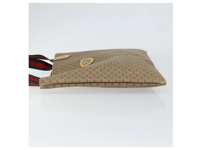 Borsa tote in PVC beige della linea Sherry di GUCCI Micro GG Supreme Auth yk19729 - vista 5