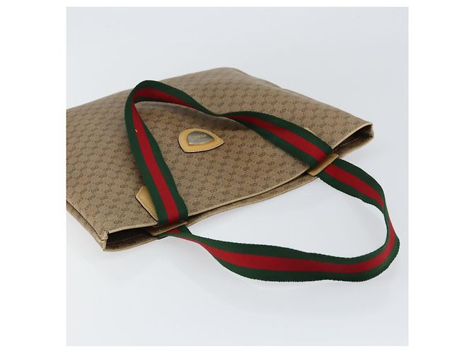 Borsa tote in PVC beige della linea Sherry di GUCCI Micro GG Supreme Auth yk19729 - vista 6