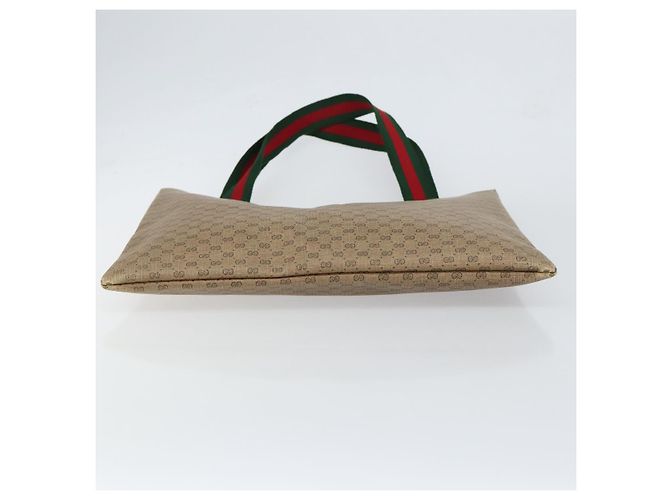 Borsa tote in PVC beige della linea Sherry di GUCCI Micro GG Supreme Auth yk19729 - vista 9