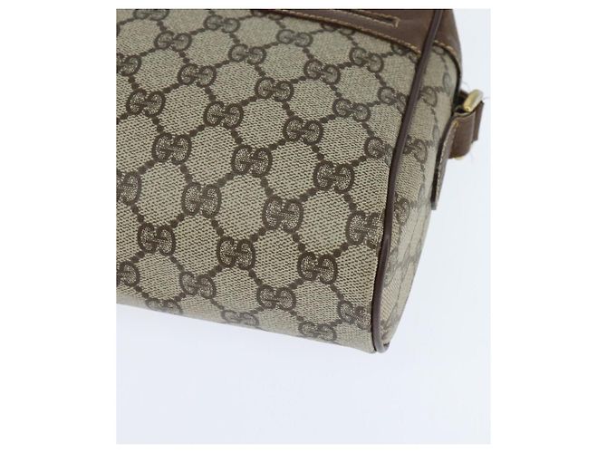 Borsa Sherry Line GG Supreme Web di GUCCI in PVC beige e oro 40 02 088 Auth 147770 D'oro - vista 11